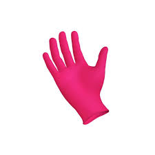 Rękawiczki Nitrylowe Różowe "M"